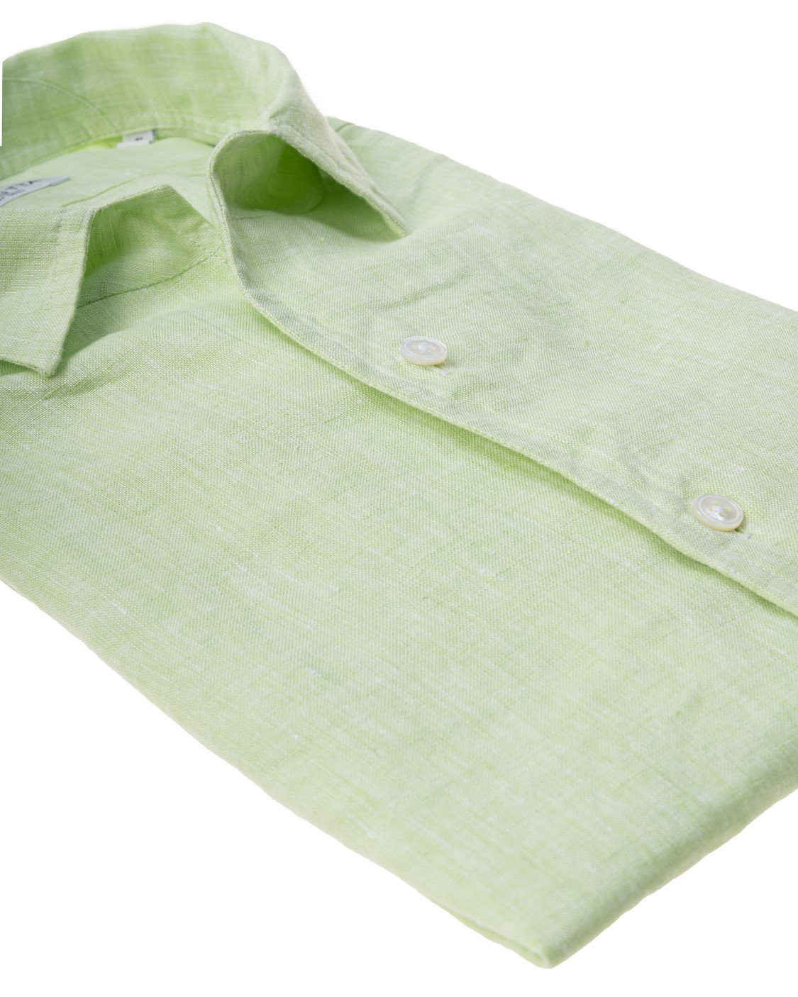 shop BAGUTTA  Camicia: Bagutta camicia in lino.
Colletto piccolo senza bottone.
Maniche lunghe.
Slim fit.
Fabbricato in Albania.. JOHNNY EBLW CN0045-060 number 7531258
